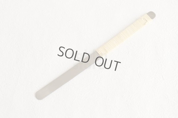 Photo7: Wood Carving Chisel knife Okeya Fujimaki kurouchi Maru white 2 steel BW12mm