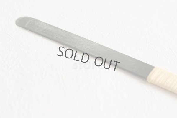 Photo4: Wood Carving Chisel knife Okeya Fujimaki kurouchi Maru white 2 steel BW12mm