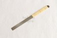 Photo3: Wood Carving Chisel knife Okeya Fujimaki kurouchi Hira white 2 steel BW12mm