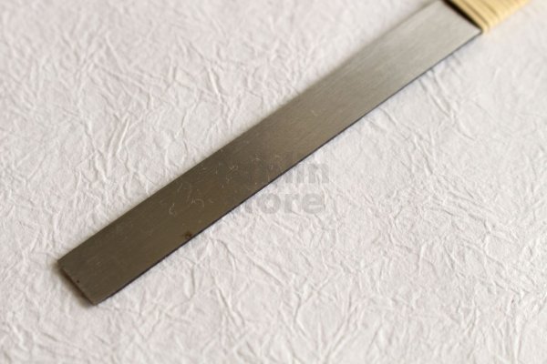 Photo4: Wood Carving Chisel knife Okeya Fujimaki kurouchi Hira white 2 steel BW12mm