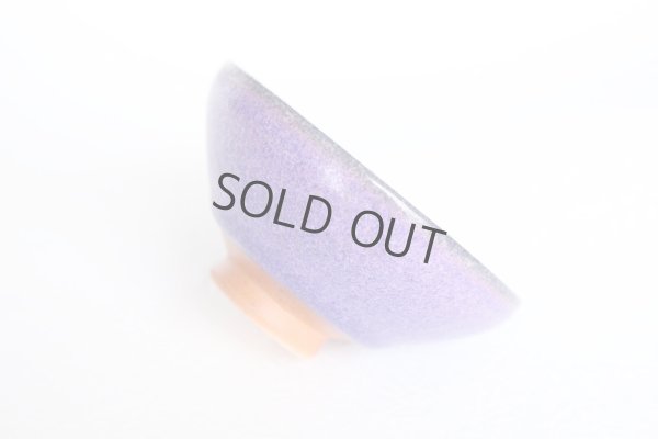 Photo7: Kiyomizu porcelain Japanese sake guinomi crystal-glaze purple murasaki set of 2