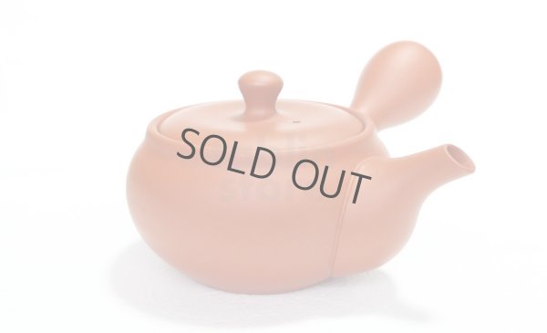 Photo4: Tokoname tea pot kyusu Jinsui Kiwami shudei red naka hira 270ml