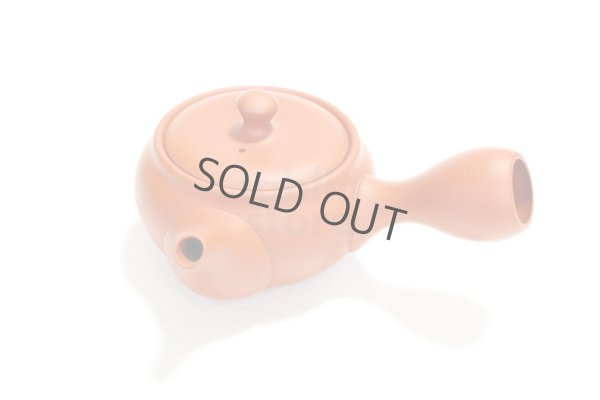 Photo3: Tokoname tea pot kyusu Jinsui Kiwami shudei red naka hira 270ml