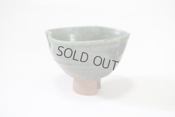 Photo8: Oribe wari takadai matcha green tea chawan bowl 