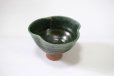 Photo1: Oribe wari takadai matcha green tea chawan bowl  (1)