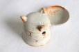 Photo3: Shigaraki pottery tsuchi Japanese tea aroma incense burner holder raku H10cm