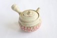 Photo8: Tokoname Japanese tea pot kyusu ceramic strainer Kenji nerikomi pink 280ml