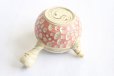 Photo6: Tokoname Japanese tea pot kyusu ceramic strainer Kenji nerikomi pink 280ml