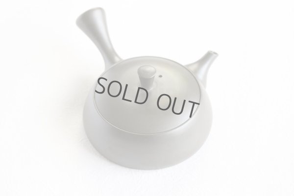 Photo12: Tokoname Kyusu Japanese tea pot flat shape reductional fire Gafu Ito 90ml 