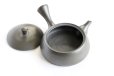 Photo11: Tokoname Kyusu Japanese tea pot flat shape reductional fire Gafu Ito 90ml 