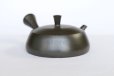 Photo7: Tokoname Kyusu Japanese tea pot flat shape reductional fire Gafu Ito 90ml 