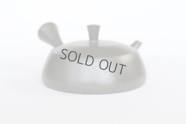 Photo7: Tokoname Kyusu Japanese tea pot flat shape reductional fire Gafu Ito 90ml 