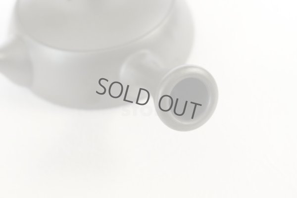 Photo5: Tokoname Kyusu Japanese tea pot flat shape reductional fire Gafu Ito 90ml 