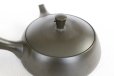 Photo3: Tokoname Kyusu Japanese tea pot flat shape reductional fire Gafu Ito 90ml 