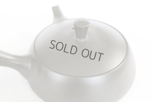 Photo3: Tokoname Kyusu Japanese tea pot flat shape reductional fire Gafu Ito 90ml 