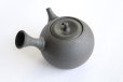 Photo1: Tokoname Kyusu Japanese tea pot yakishime round Gafu Ito 220ml  (1)