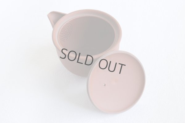 Photo7: Tokoname Japanese Shudei tea pot kyusu shiboridashi Hohin Hakuyo red 260ml