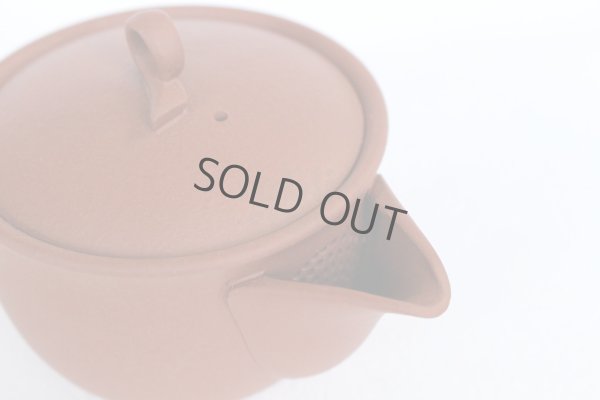 Photo4: Tokoname Japanese Shudei tea pot kyusu shiboridashi Hohin Hakuyo red 260ml