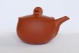 Photo10: Tokoname tea pot kyusu Jinsui Kiwami shudei red hana 370ml