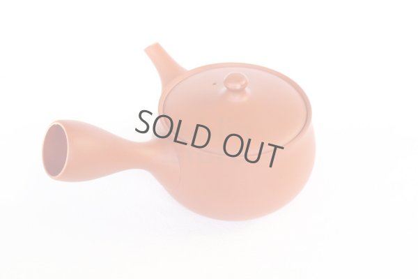 Photo7: Tokoname tea pot kyusu Jinsui Kiwami shudei red hana 370ml