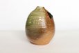 Photo4: Shigaraki pottery Japanese small vase mimi bidoro H 13cm