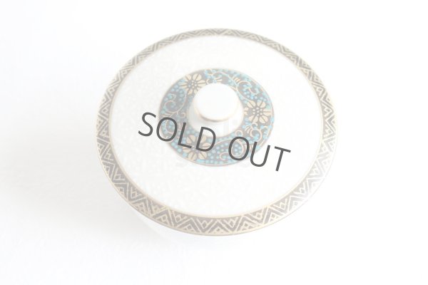 Photo3: Kutani yaki ware Futatsuki Kumidashi Haku hitiho Japanese tea cup (set of 5)