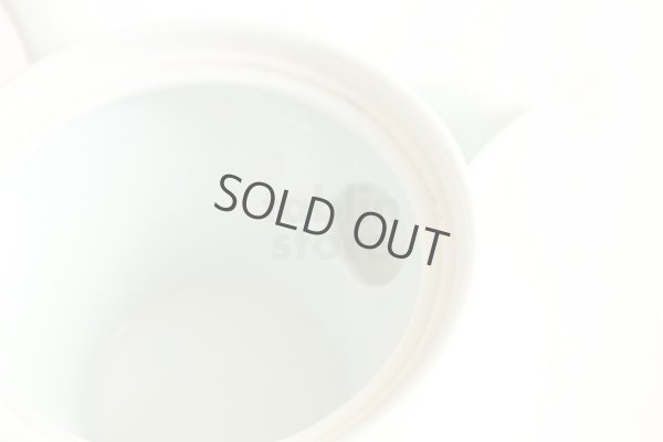 Photo7: Arita imari sd Porcelain Japanese tea pot kyusu white hakuji aka 380ml