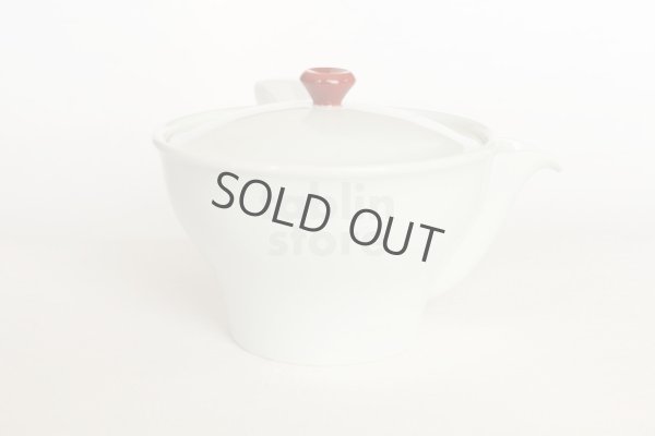 Photo8: Arita imari sd Porcelain Japanese tea pot kyusu white hakuji aka 380ml