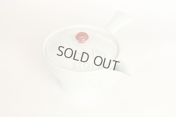 Photo9: Arita imari sd Porcelain Japanese tea pot kyusu white hakuji aka 380ml