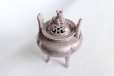 Photo8: Kutani Porcelain Japanese incense burner koro ginsai H 15cm