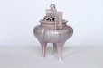 Photo1: Kutani Porcelain Japanese incense burner koro ginsai H 15cm (1)