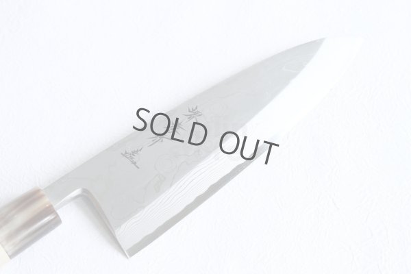 Photo8: SAKAI TAKAYUKI Uzusio Yasuki white-2 steel Japanese Deba knife