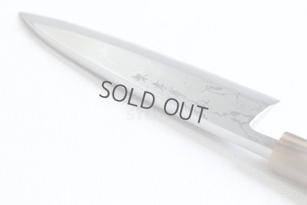 Photo3: SAKAI TAKAYUKI Uzusio Yasuki white-2 steel Japanese Deba knife