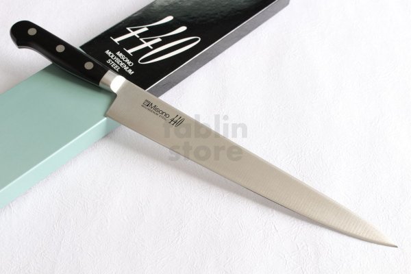Photo1: Misono 440 16Cr. Molybdenum stainless steel Japanese Knife Sujihiki Slicer any size
