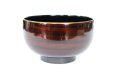 Photo8: Japanese Echizen Urushi lacquer soup bowl wan kohaku D10.9cm set of 2