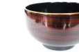 Photo7: Japanese Echizen Urushi lacquer soup bowl wan kohaku D10.9cm set of 2