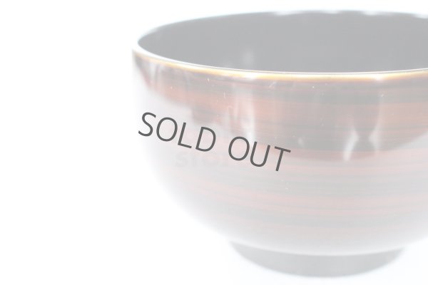 Photo7: Japanese Echizen Urushi lacquer soup bowl wan kohaku D10.9cm set of 2