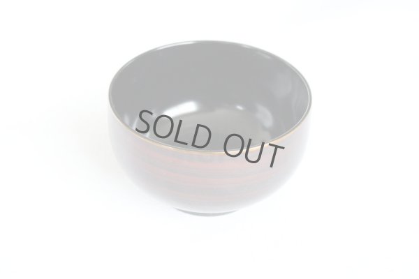 Photo4: Japanese Echizen Urushi lacquer soup bowl wan kohaku D10.9cm set of 2