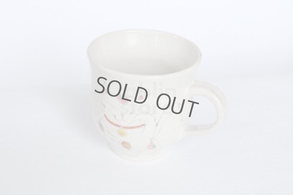 Photo5: Kutani Porcelain Japanese mug coffee tea cup manekineko D 9cm