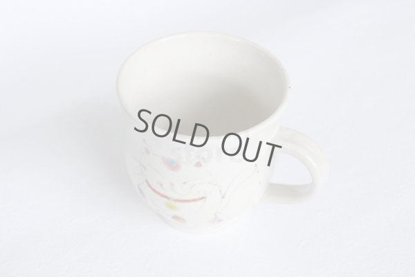 Photo4: Kutani Porcelain Japanese mug coffee tea cup manekineko D 9cm