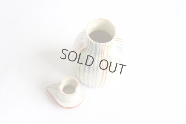 Photo5: Arita imari sd Porcelain Japanese soy sauce bottle nishikitogusa  100ml