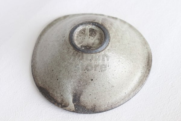 Photo6: Shigaraki pottery Japanese soup noodle serving bowl hai tawami D165mm