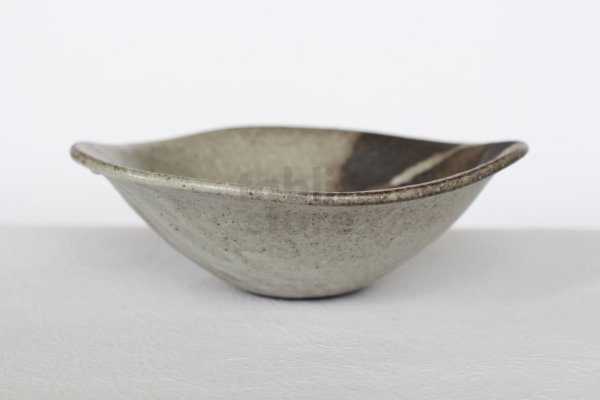 Photo1: Shigaraki pottery Japanese soup noodle serving bowl hai tawami D165mm