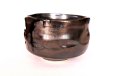 Photo7: Mino Japanese pottery tea ceremony matcha bowl kuro black shining glaze chawan