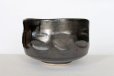 Photo1: Mino Japanese pottery tea ceremony matcha bowl kuro black shining glaze chawan (1)