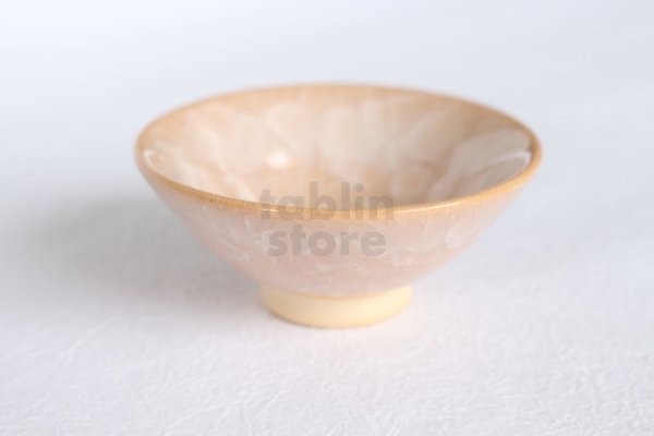 Photo1: Kiyomizu porcelain Japanese sake guinomi Junzo Okayama tsuchi shiro craze cup