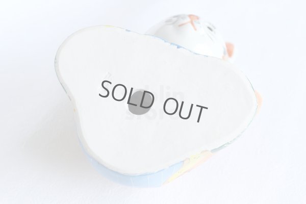 Photo7: Japanese Lucky Cat Kutani Porcelain Maneki Neko fukusuke ojigi H13.5cm