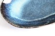 Photo5: Hagi ware Japanese Serving plate blue glaze for pasta W250mm