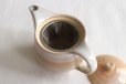 Photo10: Hagi yaki ware Japanese tea pot Maru with stainless tea strainer 480ml