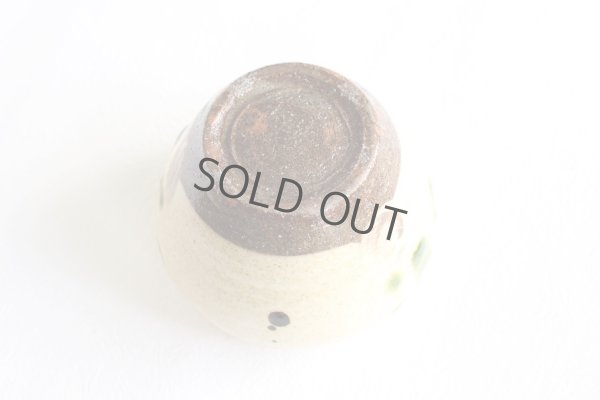 Photo4: Shigaraki pottery Japanese matcha tea bowl chawan ippuku green midori